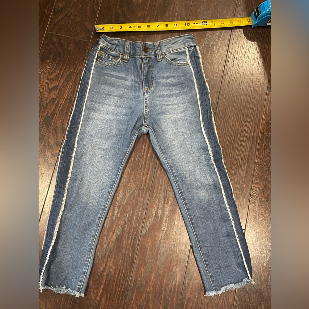 Joes Jeans Girl denim Crop Stretch Raw Hem size 10